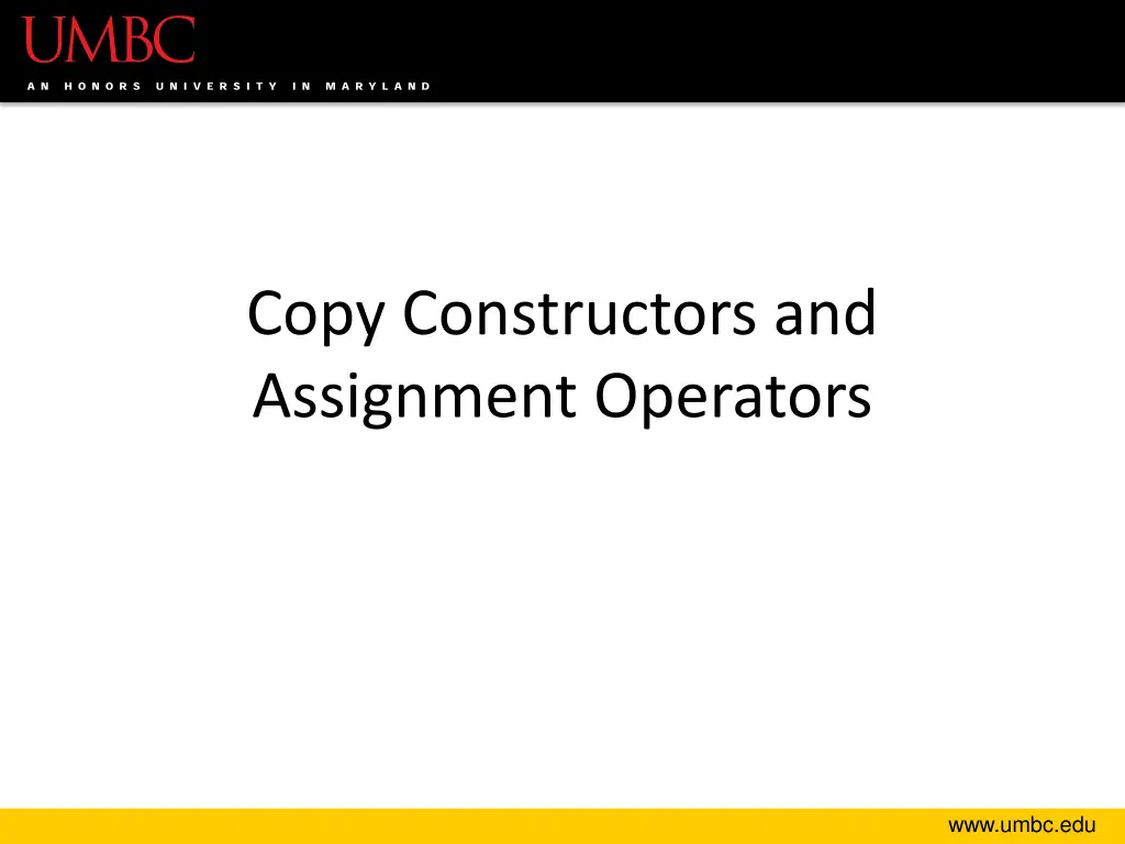 copy constructors and assignment operators