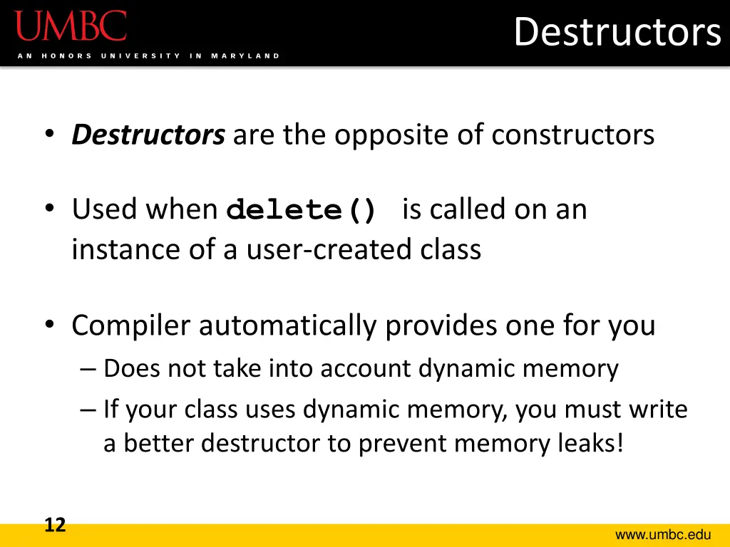 destructors 1