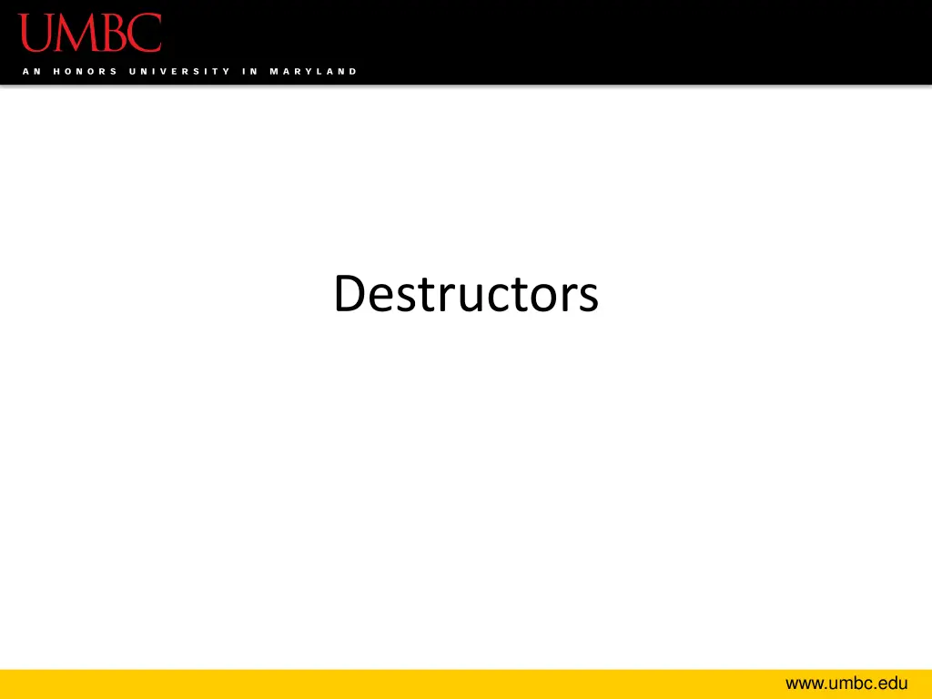 destructors