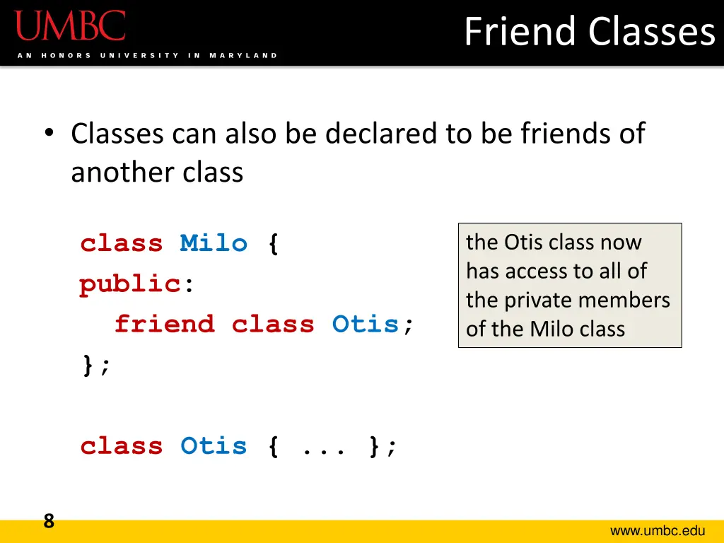 friend classes