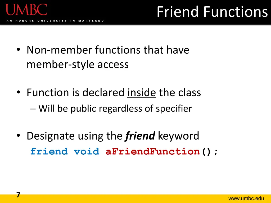 friend functions