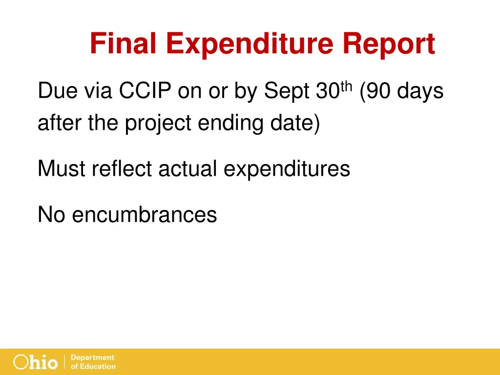 final expenditure report 1