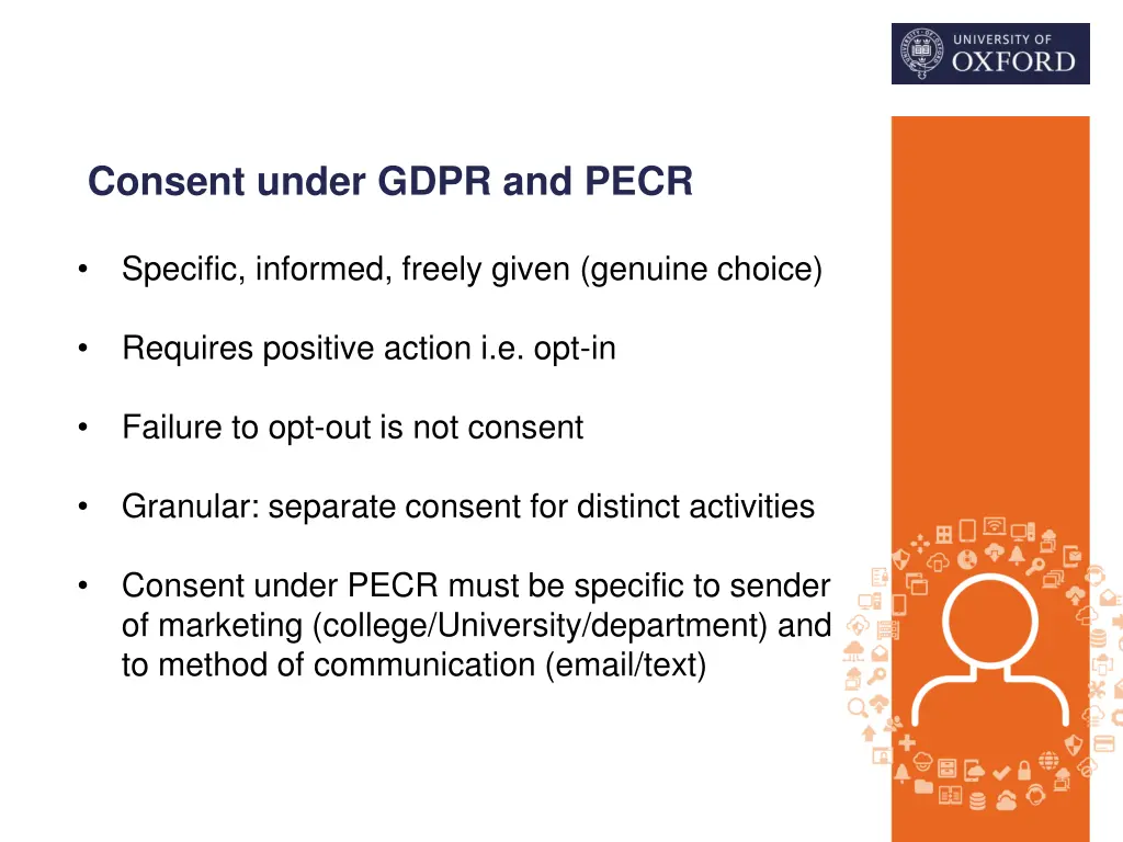 consent under gdpr and pecr