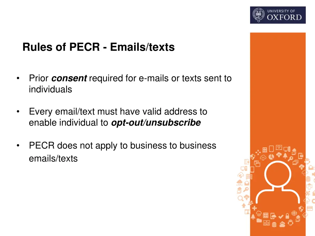 rules of pecr emails texts