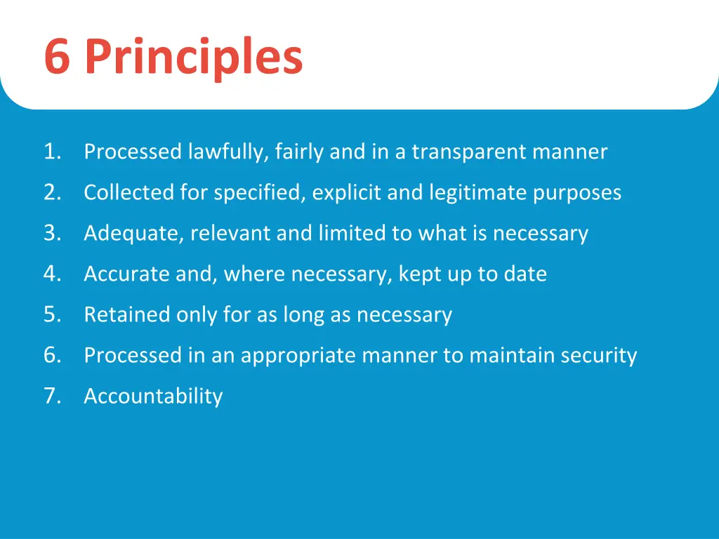 6 principles