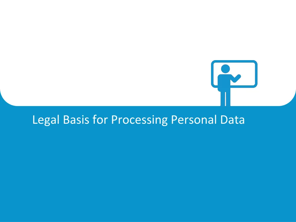 legal basis for processing personal data