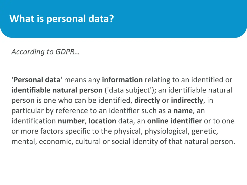 what is personal data