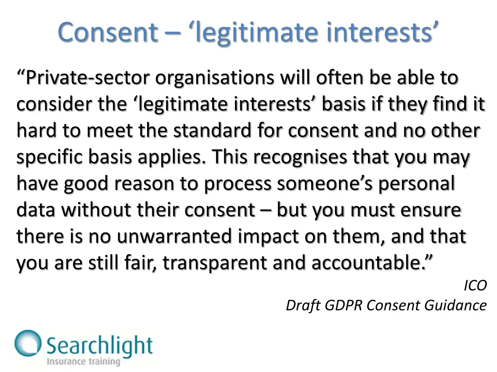 consent legitimate interests