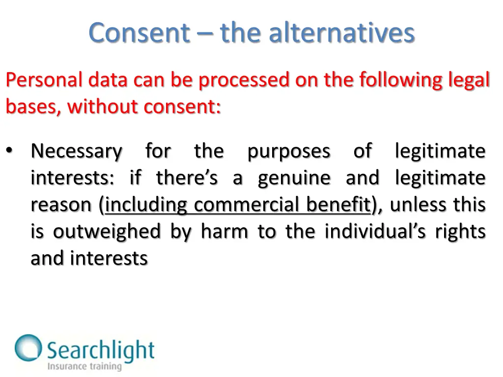 consent the alternatives 1