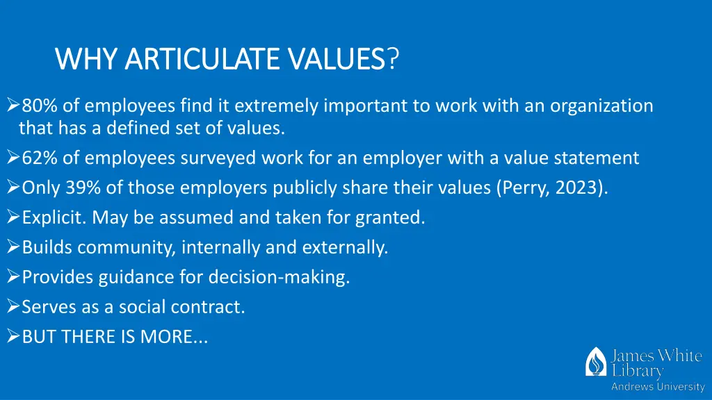 why articulate values why articulate values