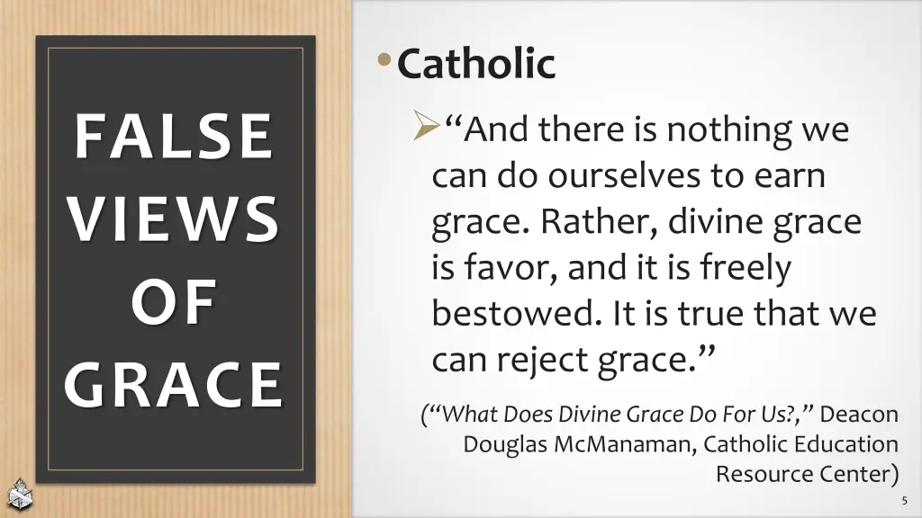 catholic and there is nothing we can do ourselves