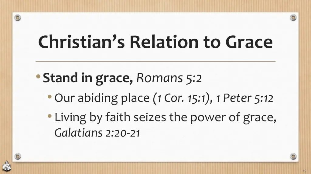 christian s relation to grace