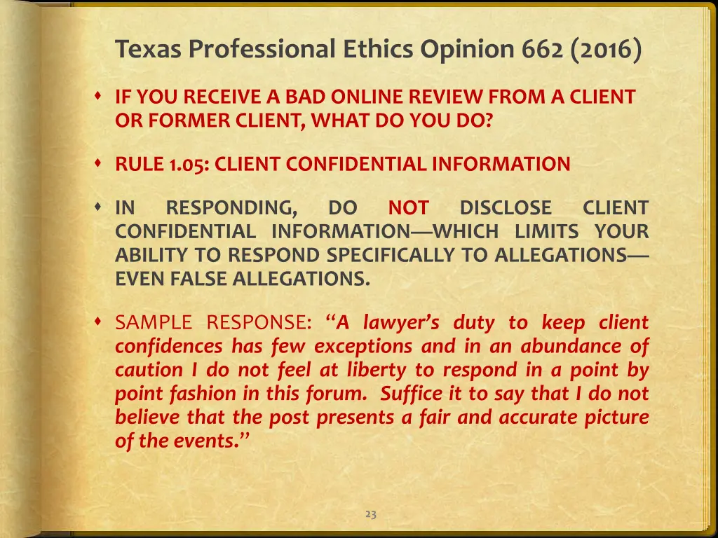 texas professional ethics opinion 662 2016