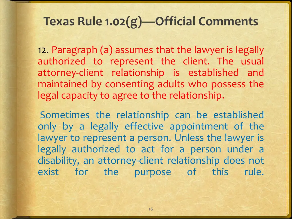 texas rule 1 02 g official comments