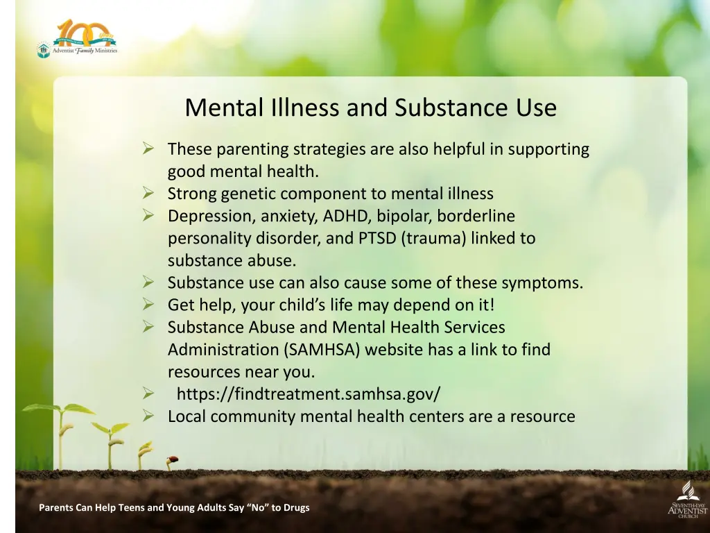 mental illness and substance use