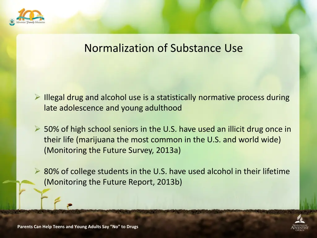 normalization of substance use