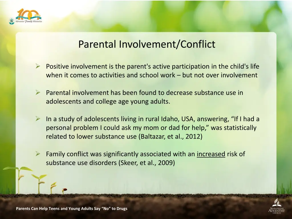 parental involvement conflict