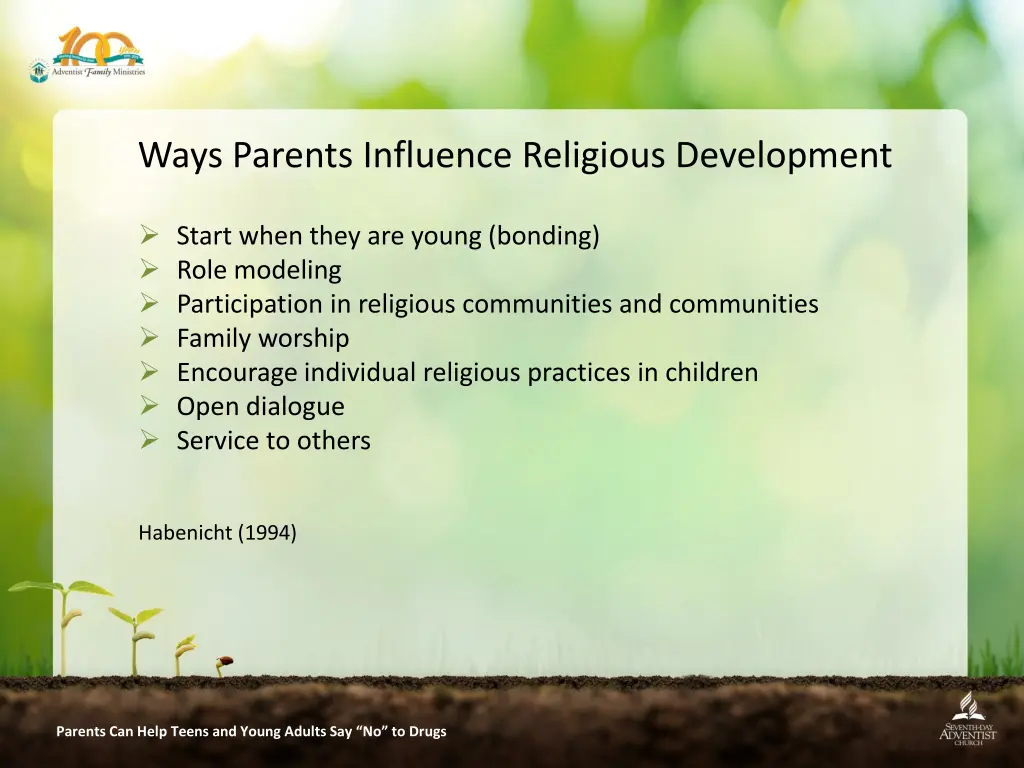 ways parents influence religious development