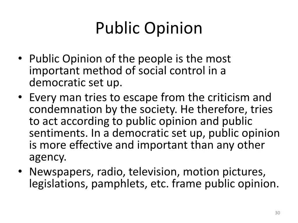 public opinion