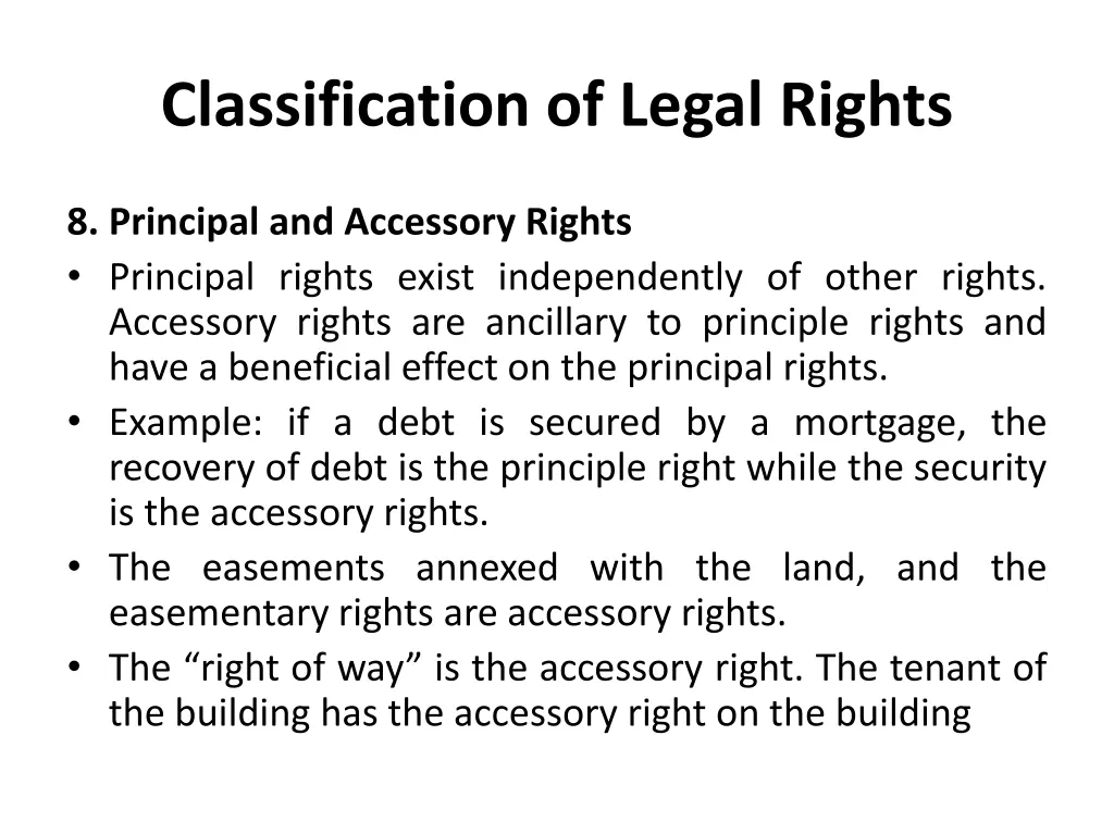 classification of legal rights 7