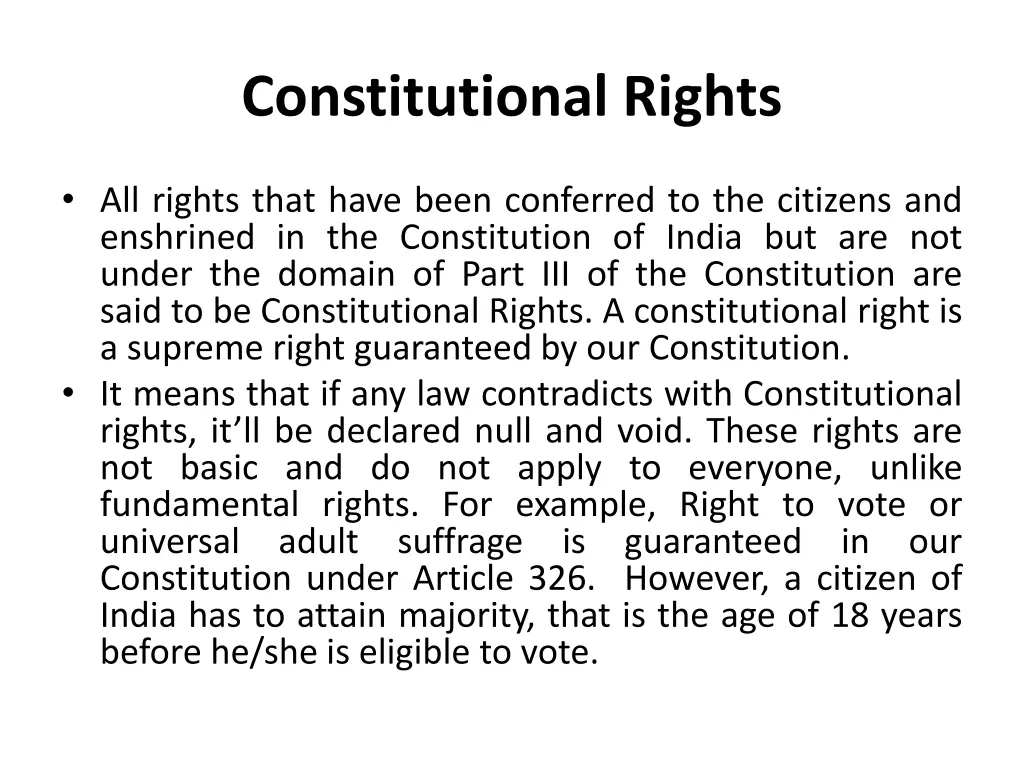 constitutional rights