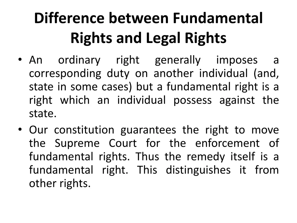 difference between fundamental rights and legal 1