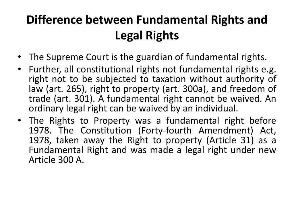 difference between fundamental rights and legal 2