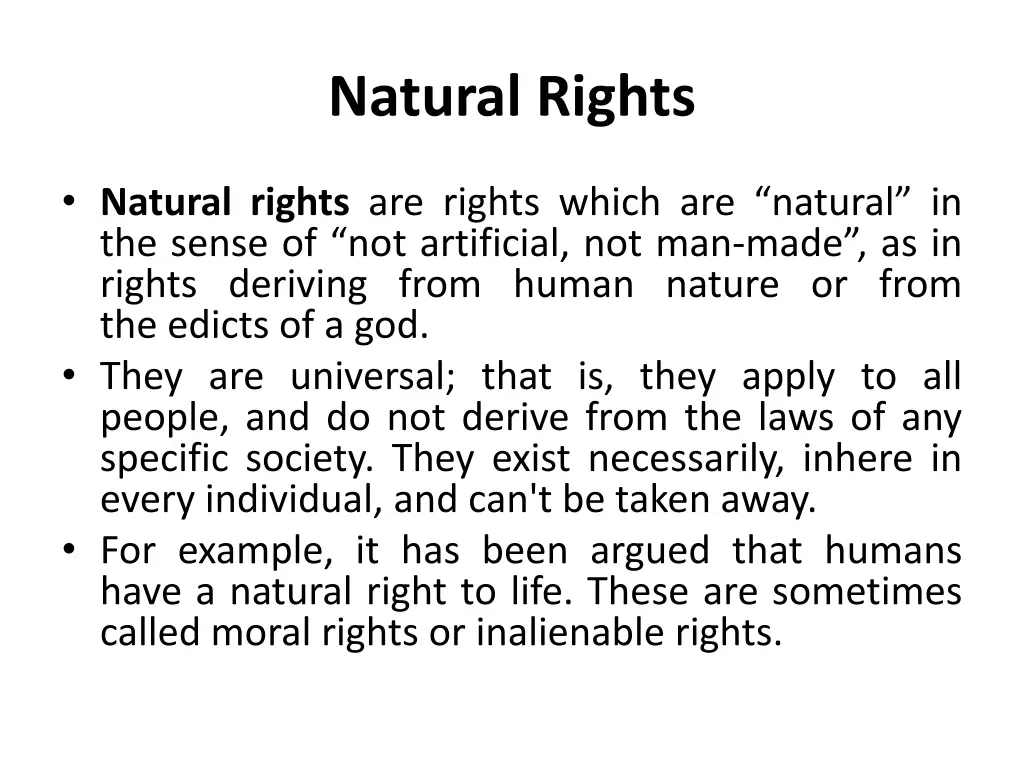 natural rights