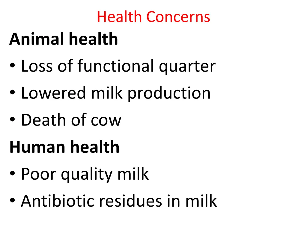 health concerns