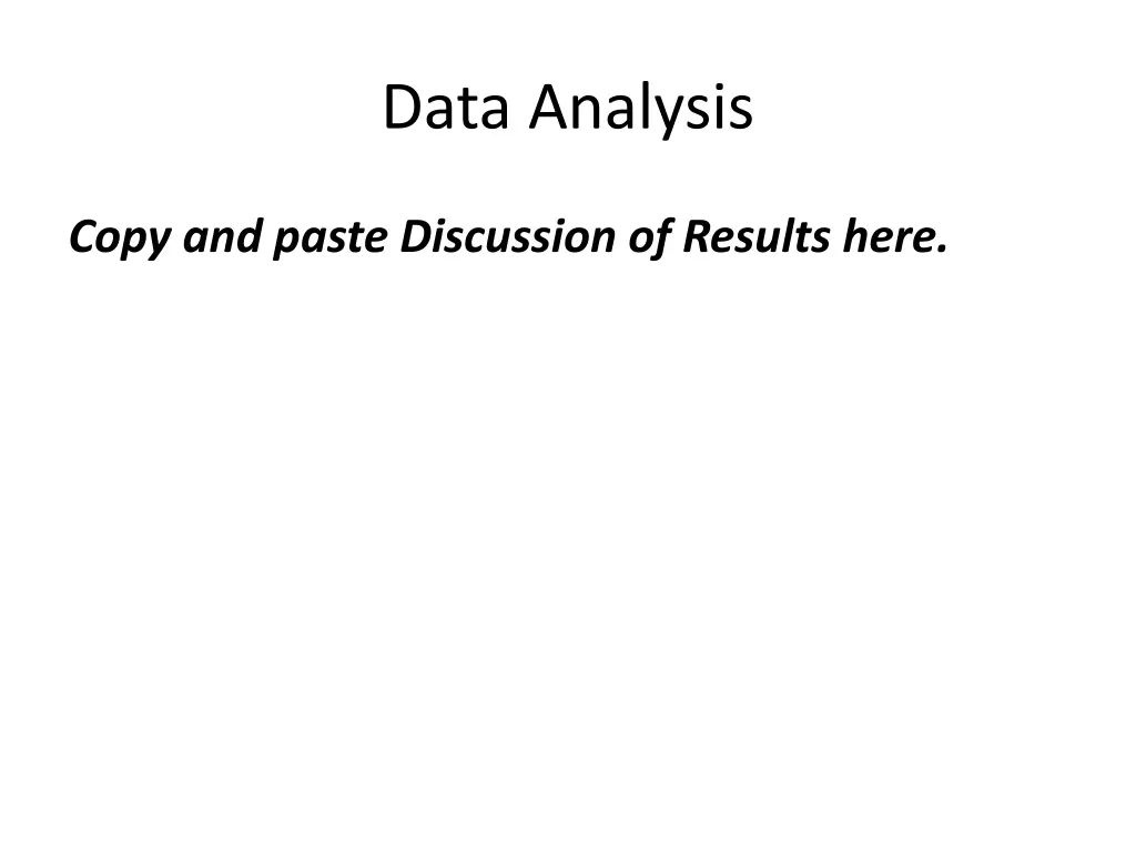 data analysis