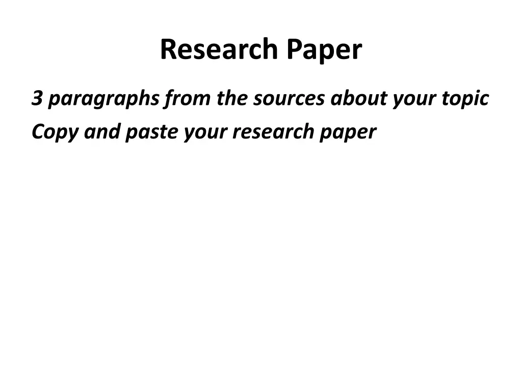 research paper