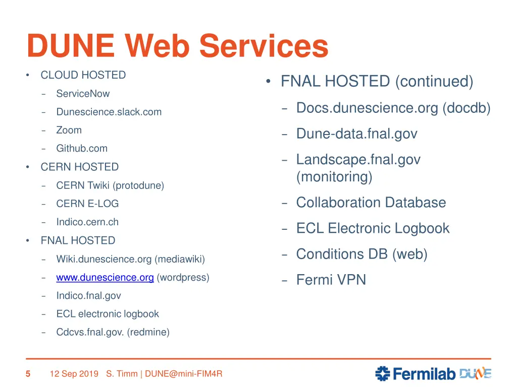 dune web services cloud hosted