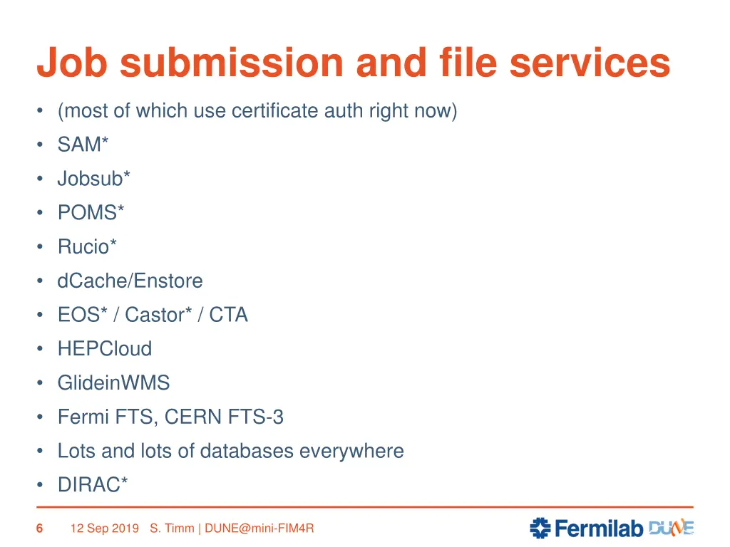 job submission and file services