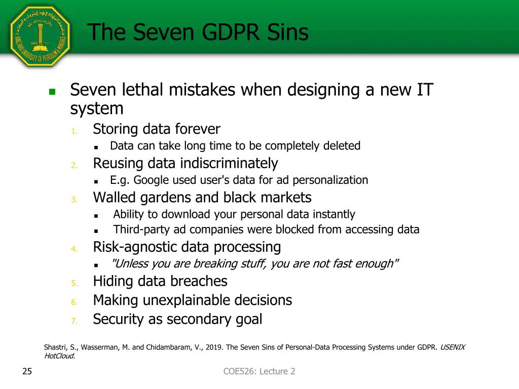 the seven gdpr sins