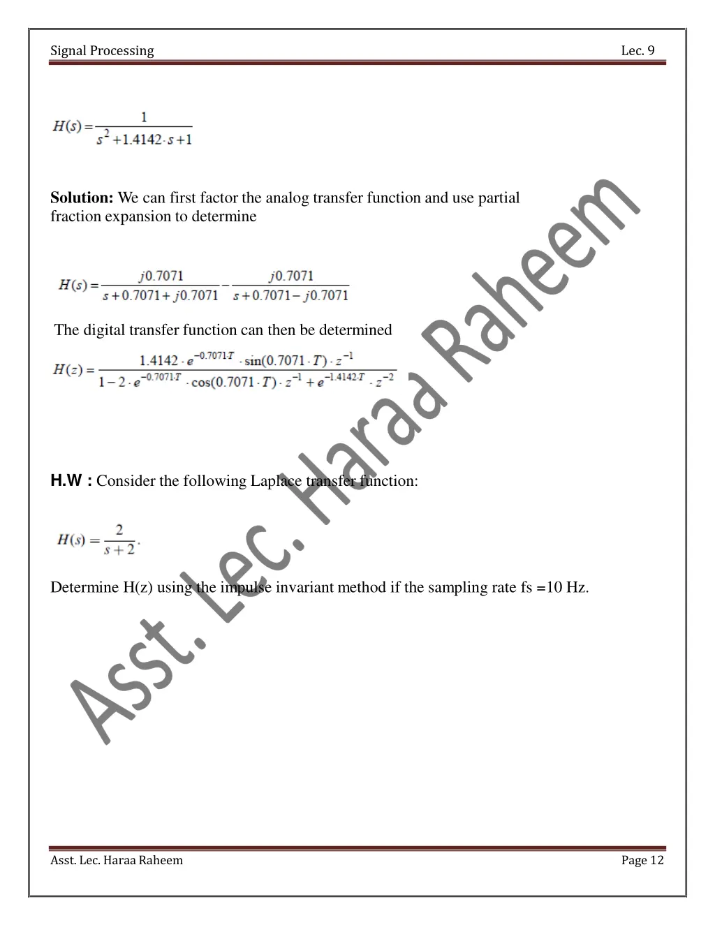 signal processing 11