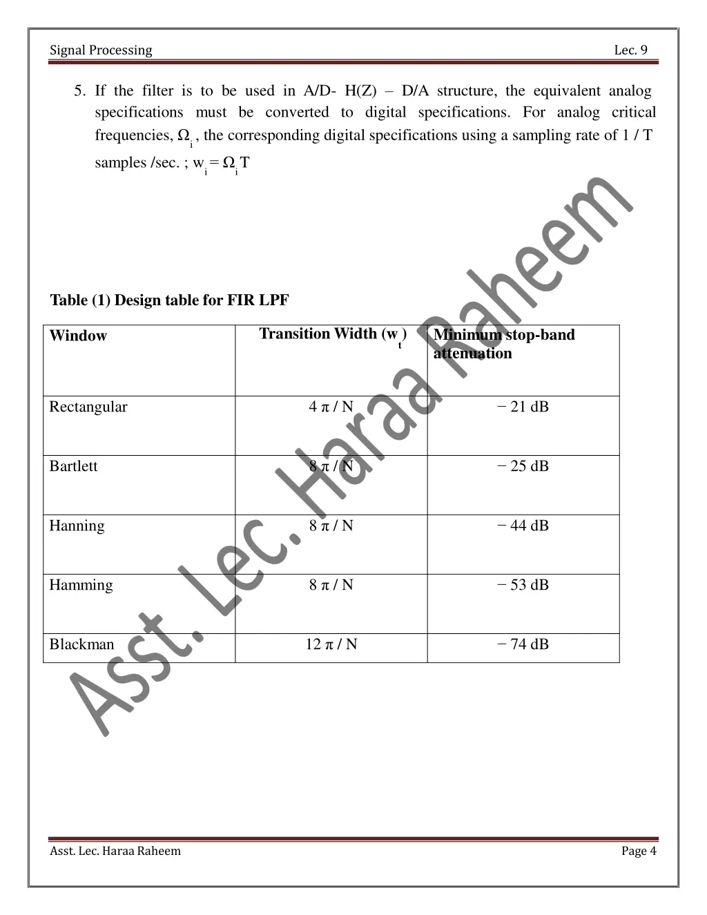 signal processing 3