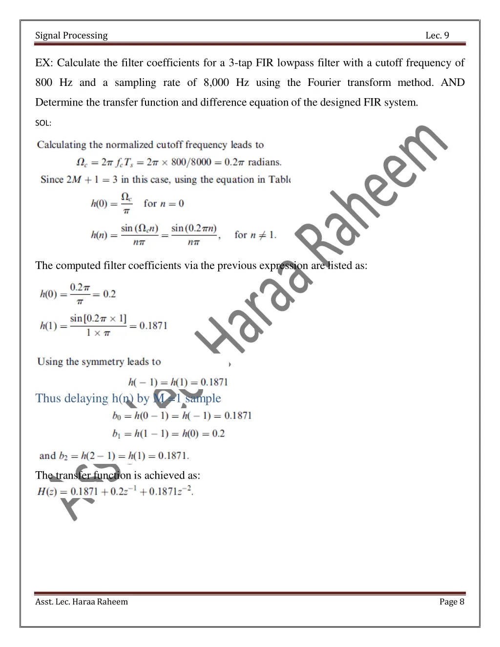 signal processing 7