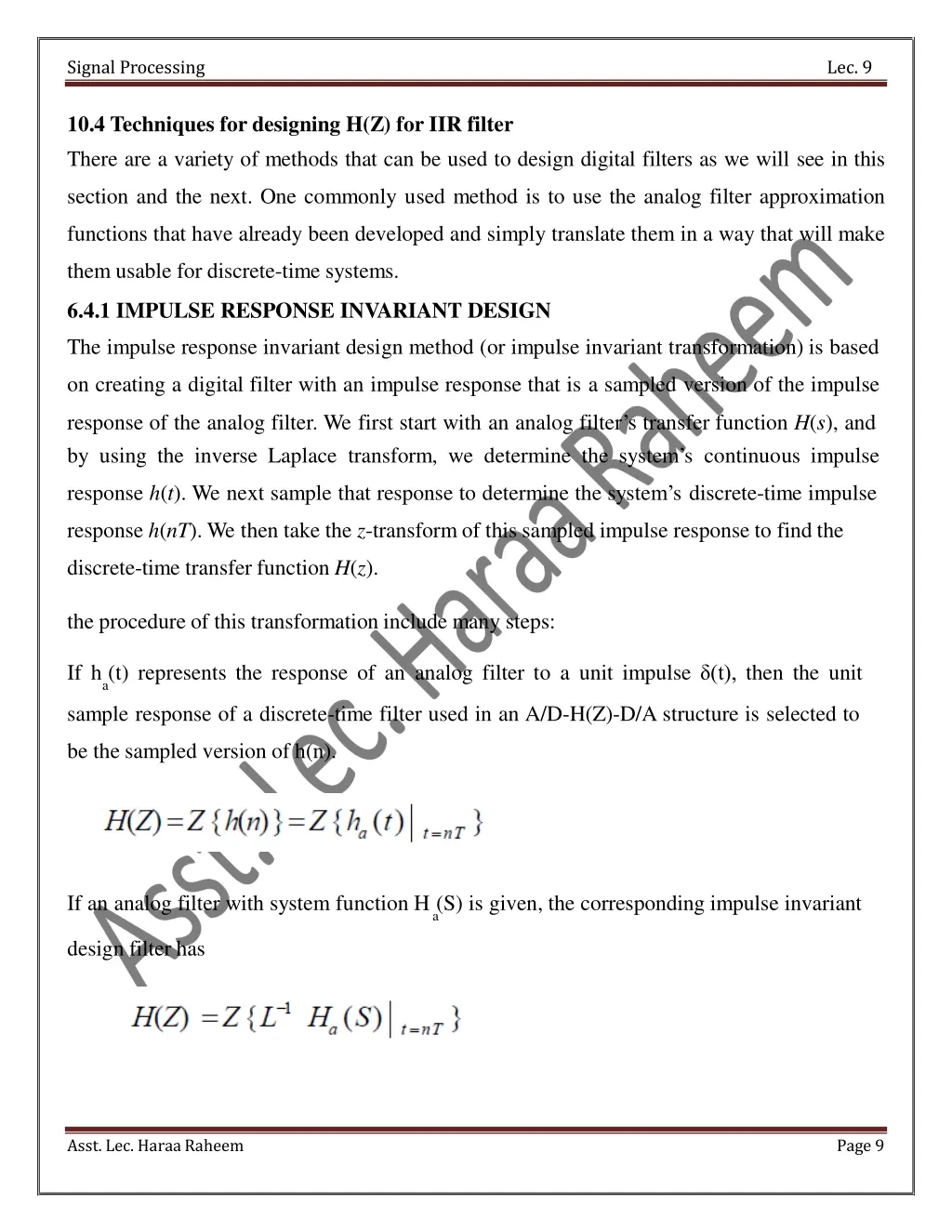 signal processing 8