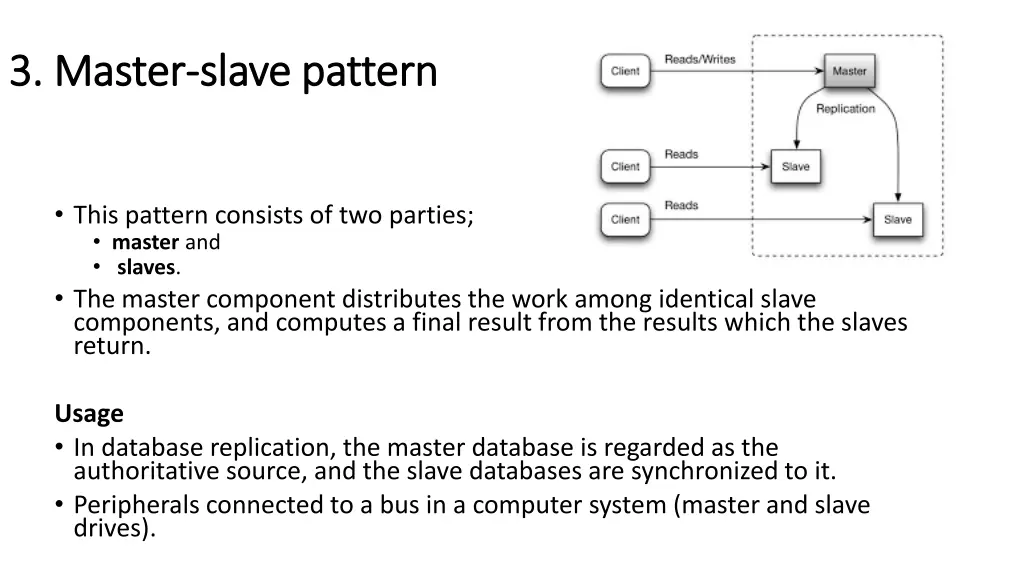 3 3 master master slave pattern slave pattern