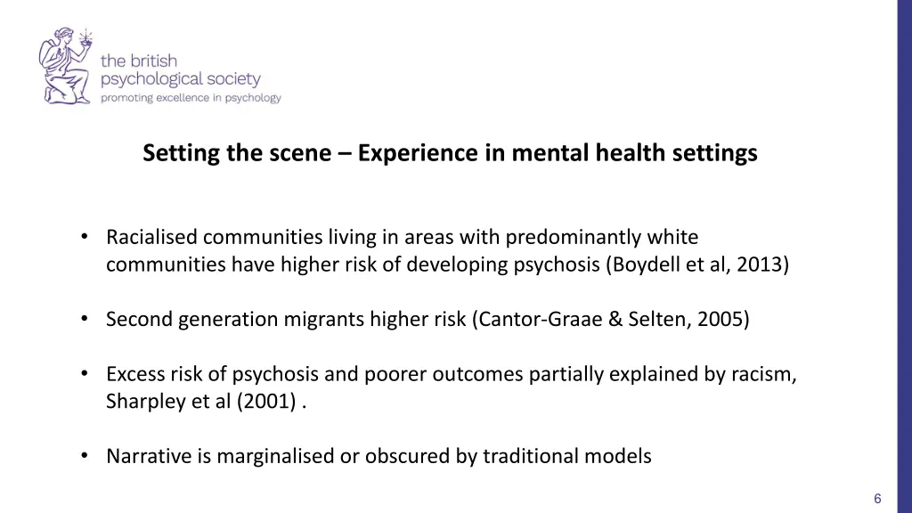 setting the scene experience in mental health 1