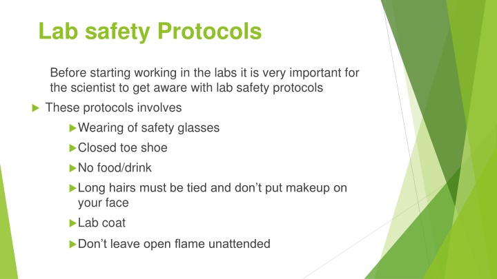 lab safety protocols