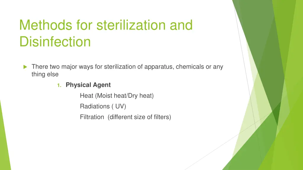 methods for sterilization and disinfection