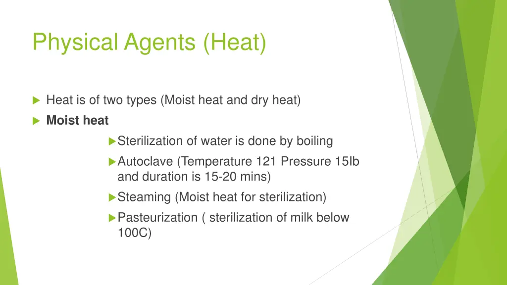 physical agents heat