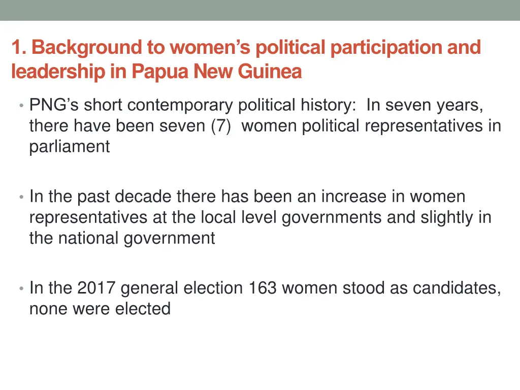 1 background to women s political participation