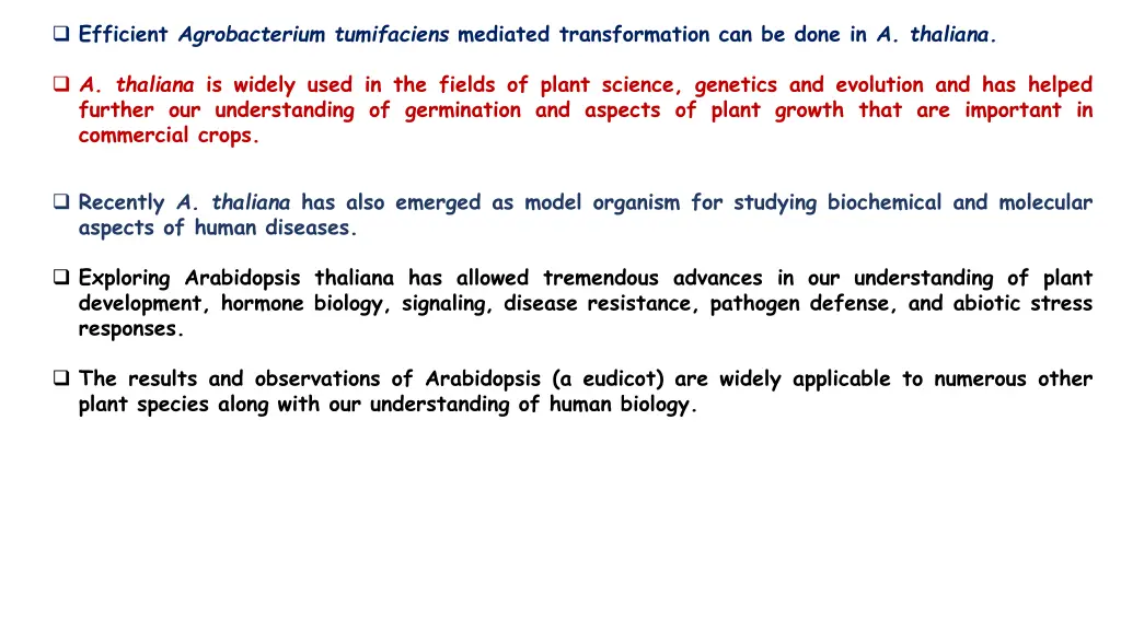 efficient agrobacterium tumifaciens mediated