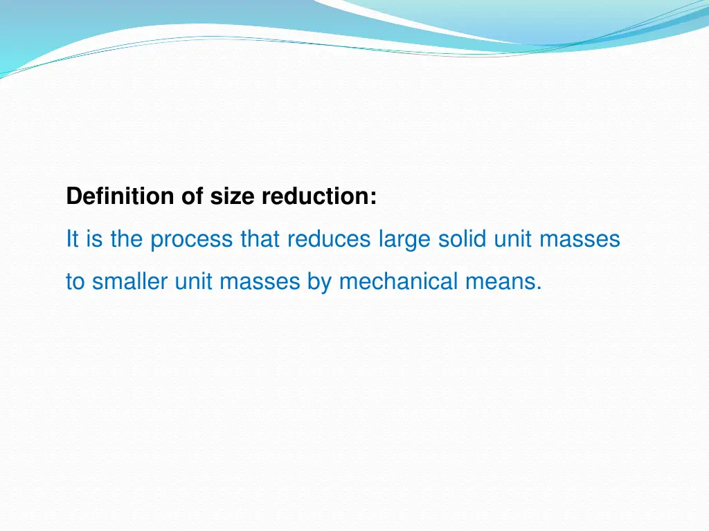 definition of size reduction