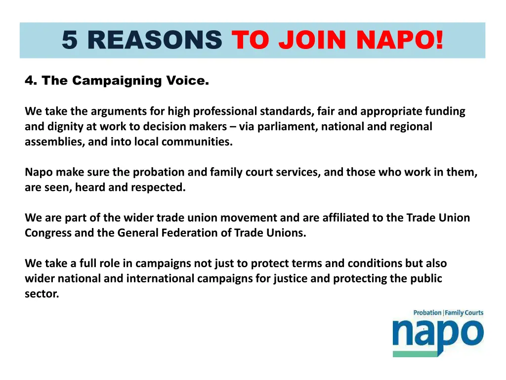 5 reasons to join napo 3