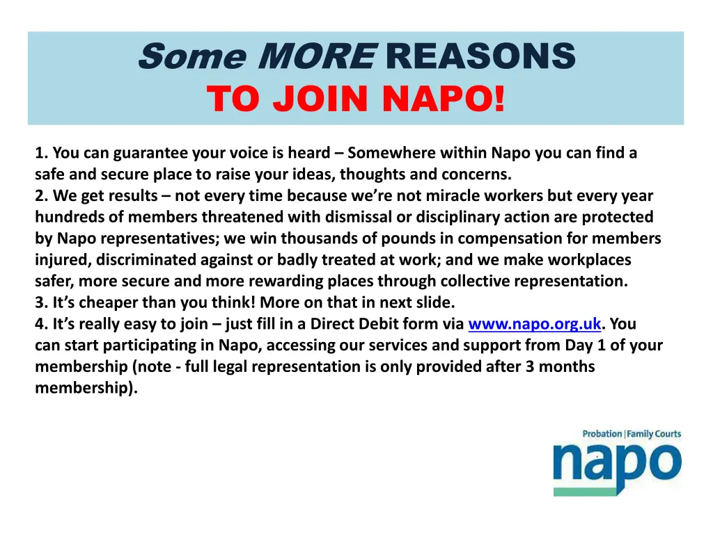 some more reasons to join napo