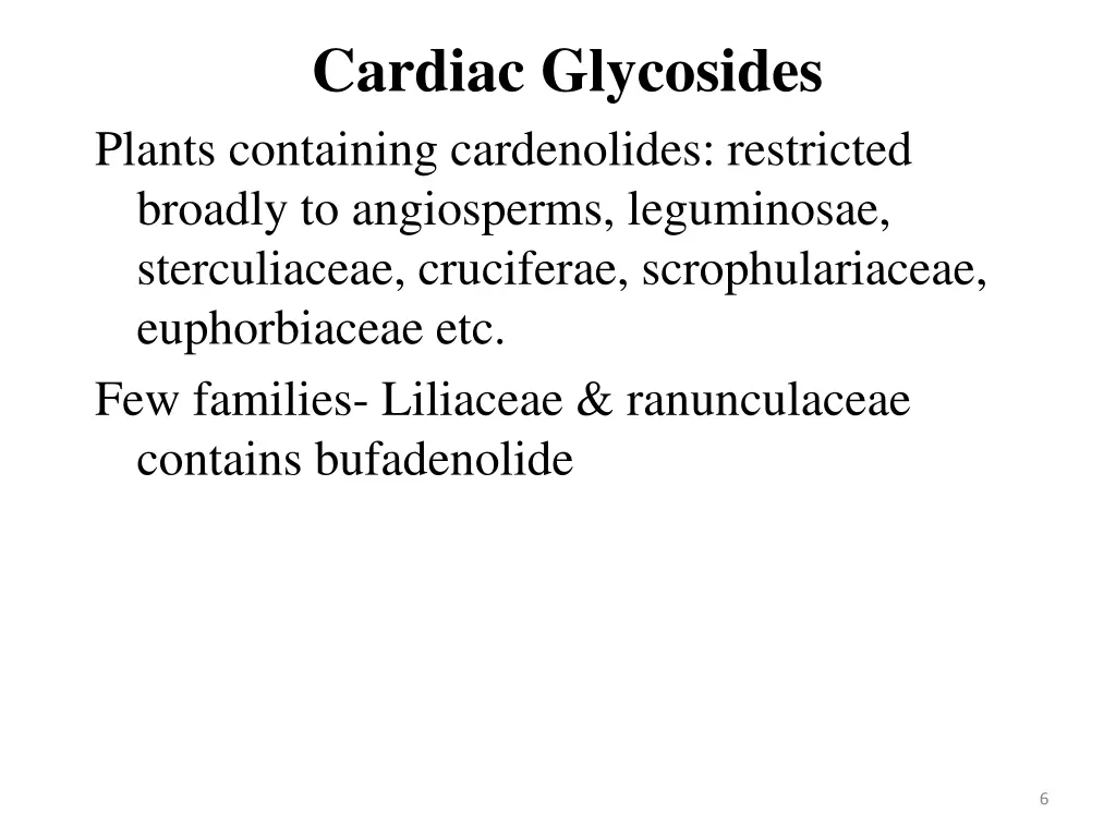 cardiac glycosides plants containing cardenolides