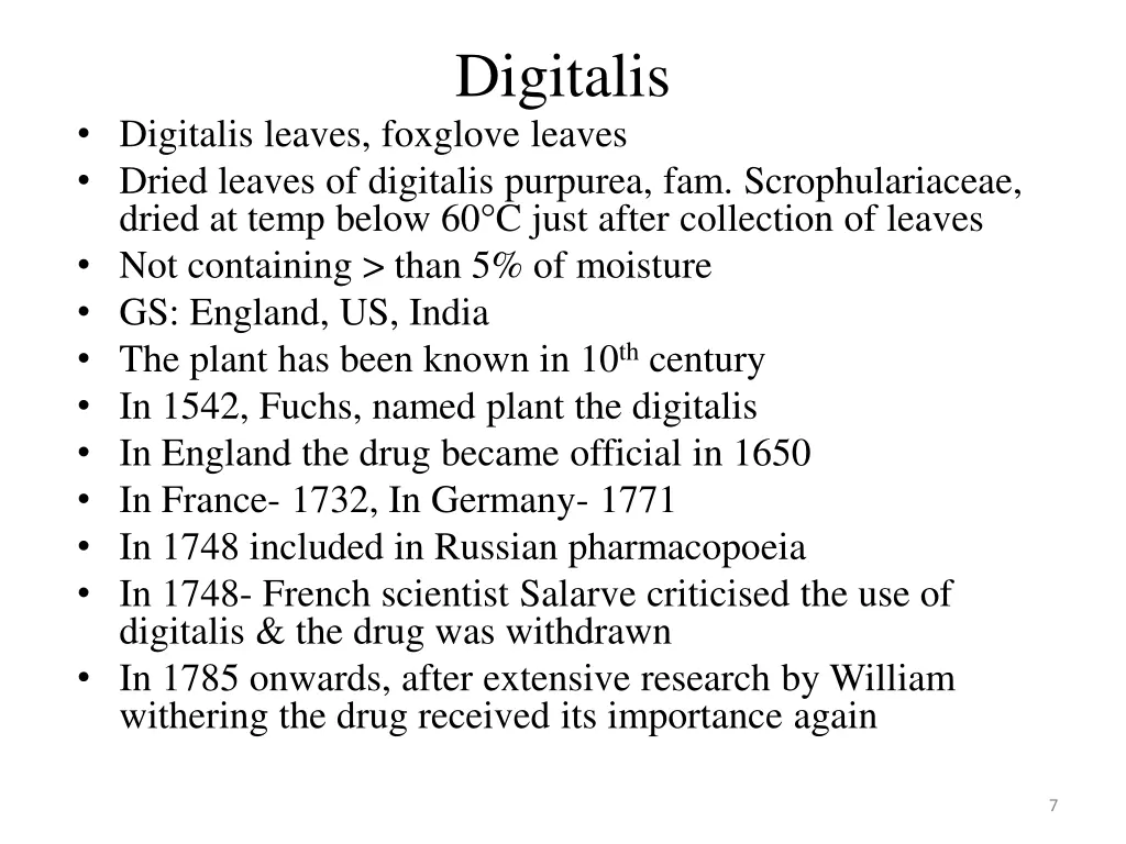 digitalis